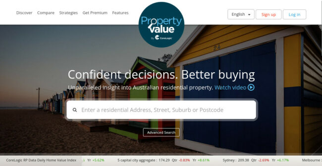 Property Value has many useful and free property research tools with valuation being only one of them.
