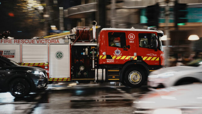 fire truck in Victoria